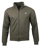 Fred Perry - Chaqueta con cremallera para hombre J6000, verde, M
