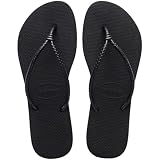 Havaianas Slim Tube FlipFlop Mujer Black 39 EU