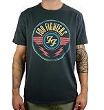 Amplified Camiseta para Hombre Foo Fighters-FF Air, Gris (Charcoal CC), XL