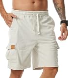 Comilaka Hombre Pantalones Cortos Casual Bermudas con Bolsillos S-3XL