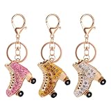 Llaveros Creativos De Patines - Set De 3 Piezas De Diamantes De Imitación - Regalo Para Mujer