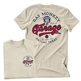 Gas Monkey Garage Licenciado Oficialmente Hot Rod Shop Logo Camiseta para Hombre (Caqui), XX-Large