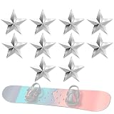 Uonguon Snowboard Stomp Pad - Non-Slip Triangular Pentagram Grip Set, 10-Piece Anti-Skid Traction Pads, Enhanced Foot Stability and Control for Men Women Adults Teens, Snowboard Accessory