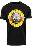 MERCHCODE Guns N' Roses Logo Tee, Camisetas Hombre, Negro, XL