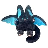 Bat Plush Toy - Black Plush 35cm PP Cotton | Flying Gothic Animal | Soft