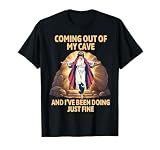 Resurrección de Jesús Saliendo Mi Cueva Divertida Pascua Camiseta