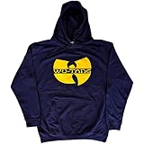 Wu-Tang Clan Sudadera con Capucha Band Logo Nuevo Oficial Unisex Navy Azul, Turquesa, L