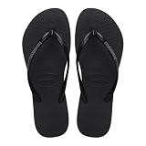 Havaianas – Slim Logo Pop Up, Chanclas con Logo en Contraste de Color, Silueta Estilizada y Cómoda, Suela Antideslizante, Mujer