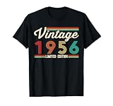 70 cumpleaños Vintage 1956 Retro 70 años para Hombre y Mujer Camiseta