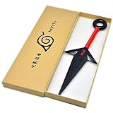 upain Naruto PVC Kunai grande Accesorios de cosplay de ninja japonés (rojo)