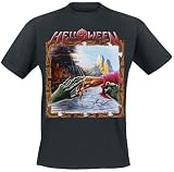 Helloween Keeper of The Seven Keys Hombre Camiseta Negro 100% algodón Regular