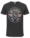 Amplified Camiseta para Hombre Foo Fighters-FF Air, Gris (Charcoal CC), L