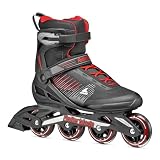 Rollerblade ZETRABLADE - Patines en línea para Hombre, Color Negro/Rojo, 43/44