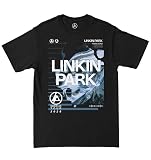 Linkin Park Camiseta Oficial Zero Merch Jagged Tour, Negro Lavado, L, Negro Lavado, L, Negro Esclavado., L