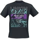 Linkin Park from Zero To World Tour Unisex Camiseta Negro 100% algodón Regular