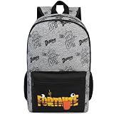 Get Trend Fortnite Grande Mochila Niño, 46 cm Mochila Escolar y Viaje, Tirantes Acolchados, Ajustable para Colegio y Ocio, Regalo Gamer (Gris Fortnite)