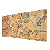 Grupo Erik El Señor de los Anillos Alfombrilla Escritorio XXL - Regalos | Lord of the rings merchandising Oficial: Alfombrilla ratón, Mousepad, Impermeable y Antideslizante (80X35 cm)
