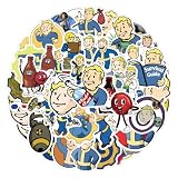 60 pegatinas Fall para adolescentes y adultos, vinilos impermeables para videojuegos, botellas de agua, monopatín, guitarra