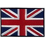 Británico Bandera del Reino Unido Inglaterra Emblema Gran Bretaña Parche Bordado de Aplicación con Plancha