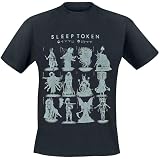 Sleep Token Grid 2 Hombre Camiseta Negro 100% algodón Regular