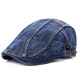 WETOO Boina Hombre Algodón Ajustable al Aire Libre Gorra de Vendedor de periódicos Casual