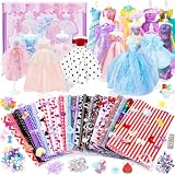 WUSUPU Kit de Diseño de Moda para Niñas,Diseñsa La Moda Niñaes Kits,Juegos Moda Kit,Juguetes de Aprendizaje,Kit de Costura para Niñas de Cumpleaños Regalo Niñas Adolescentes 8 + Años