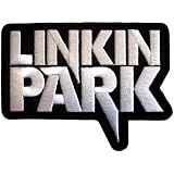 Linkin Park Parche para planchar, color blanco y negro, talla única