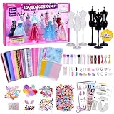 Kit de Diseño de Moda para Niñas, 1000+ Piezas, 6 Maniquíes, 6-12 Años