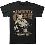 Grossbull Johnny Cash Men's San Quentin Stars Slim Fit T-shirt Black XX-Large