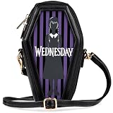 Wednesday Bolso Niña y Adolescente Bolsa Bandolera Gothic Ataúd con Correa Extraíble Viajes Movil Regalos Originales para Niñas