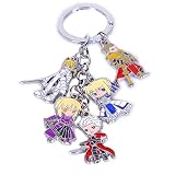 Llavero con 5 minifiguras Chibi de Fate/Stay Night