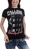 Falling In Reverse - - Fashionably Late Album T-camisa de las mujeres, Small, As Shown
